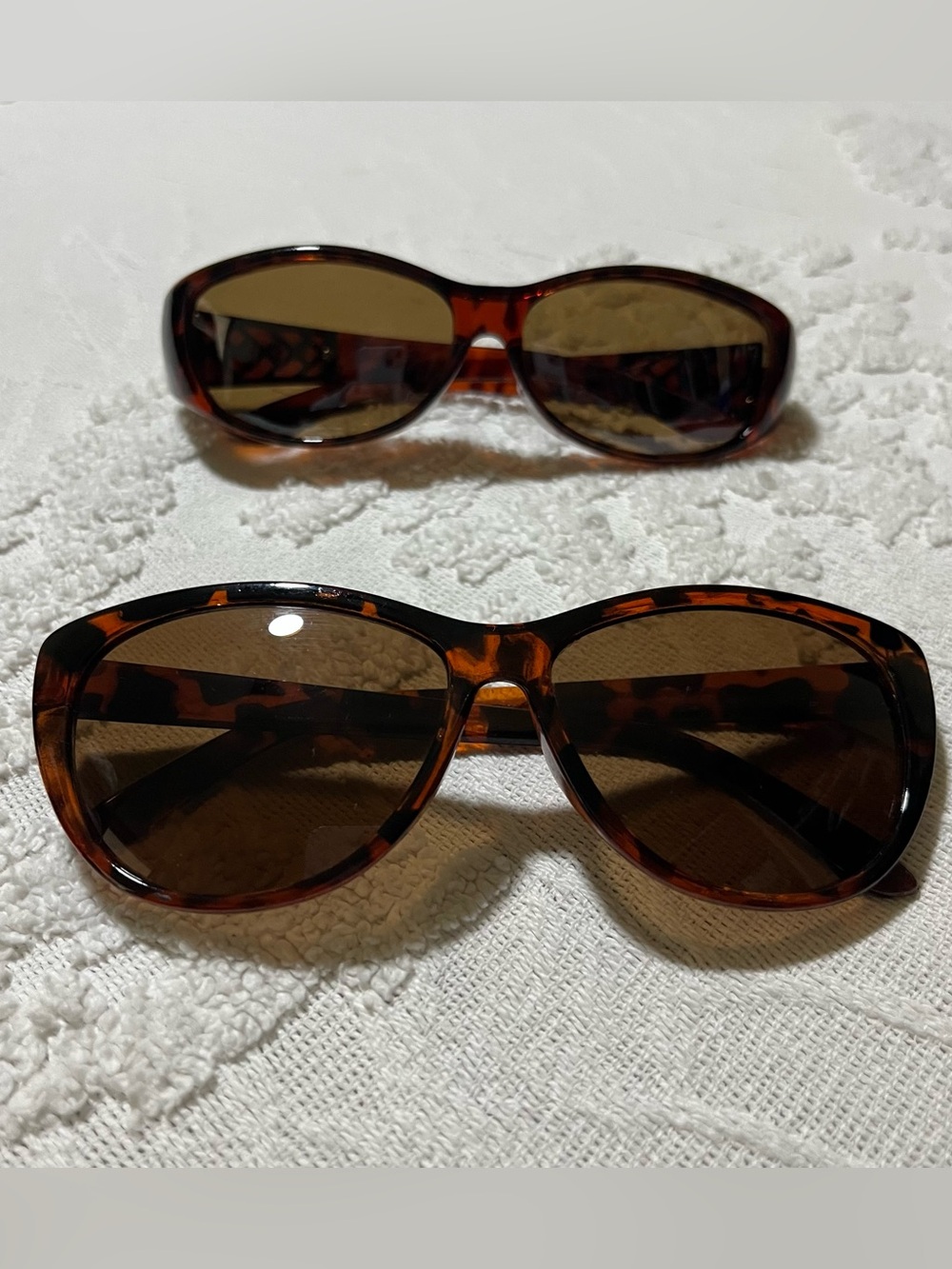 Classic Tortoiseshell Women's Sunglasses - Brown Lenses 2 pair